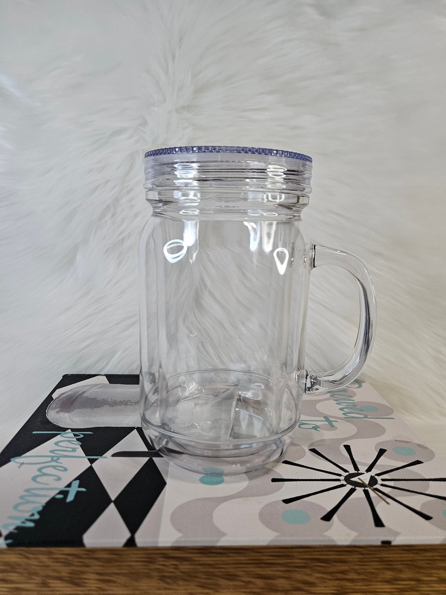 15oz Snowglobe Mason Jar