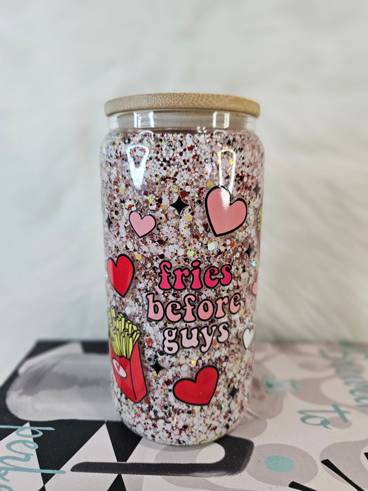 16oz Glass Snowglobe (Fries)