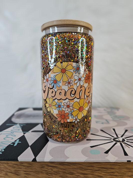 16oz Glass Snowglobe (Tecaher)