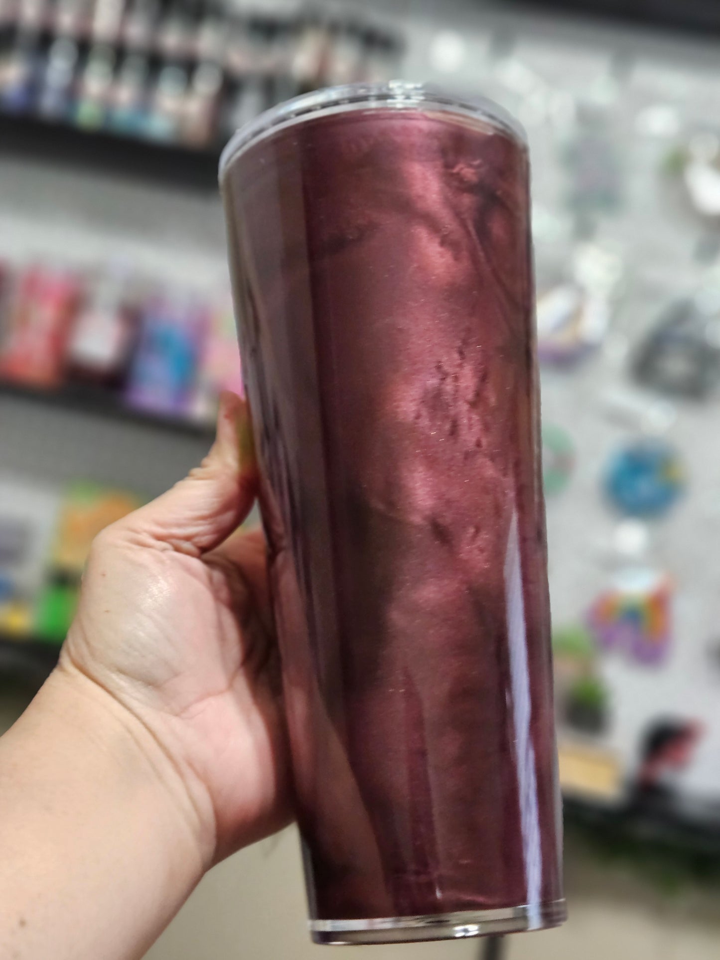 Cat Eye Mica 24oz Acrylic Cup