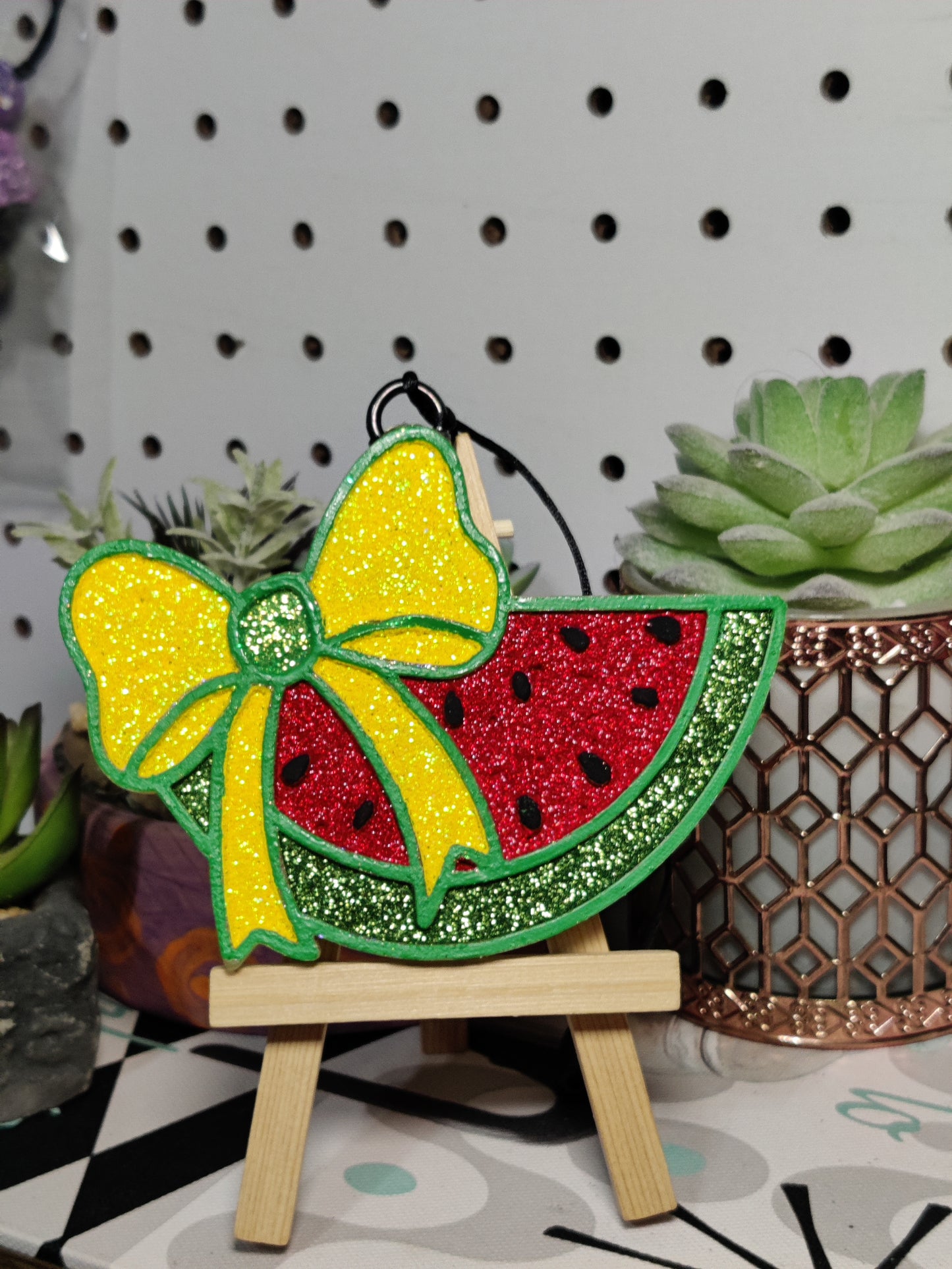 Watermelon with Bow Car Freshie