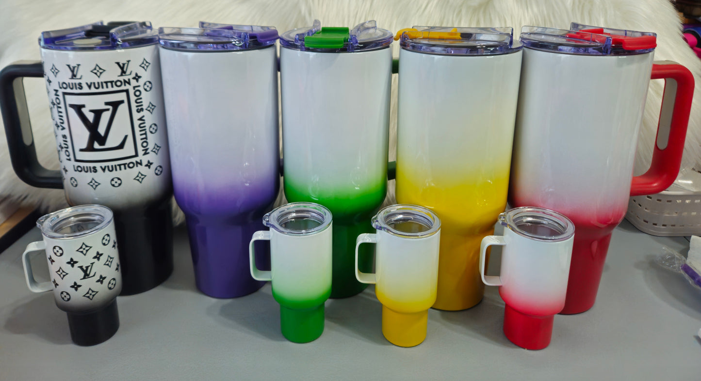 40oz Ombre Traveler's Cup (With Mini Tumbler)