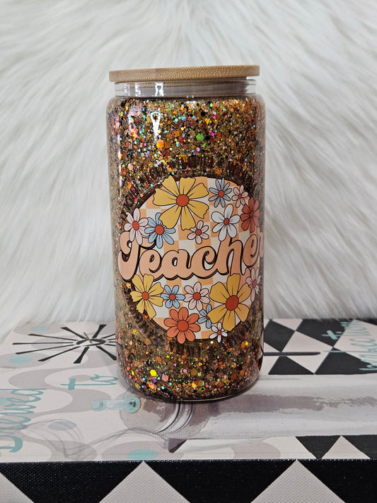Teacher Snowglobe Cup