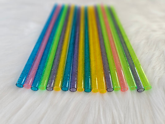 Plastic Straw (Glittered)