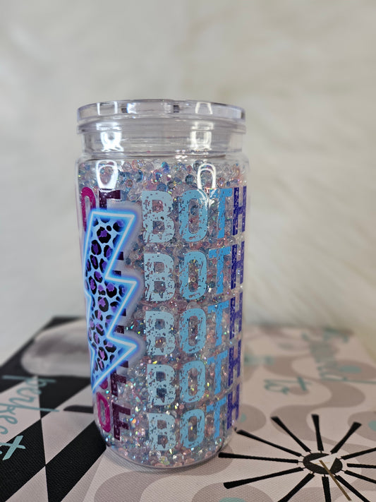 16 Acrylic Snowglobe (Rhinestone Filled)