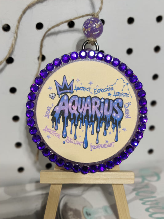 Round Zodiac Sign (Purple)